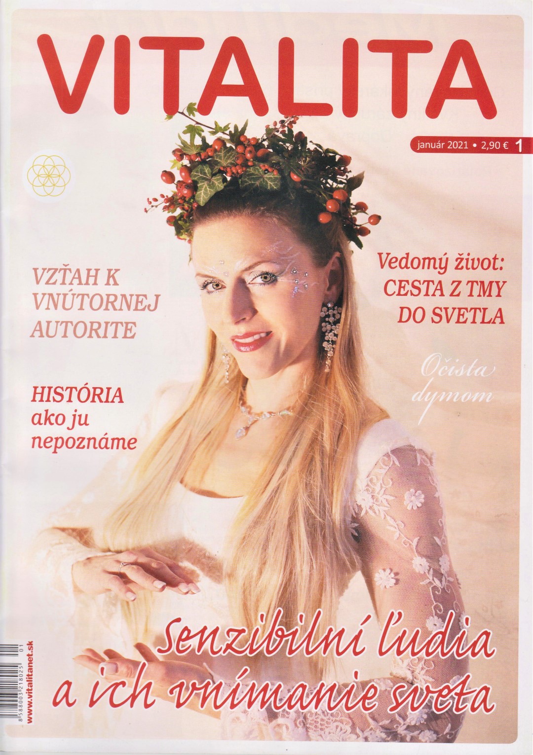 Titulka a interview pre časopis Vitalita 1/2021